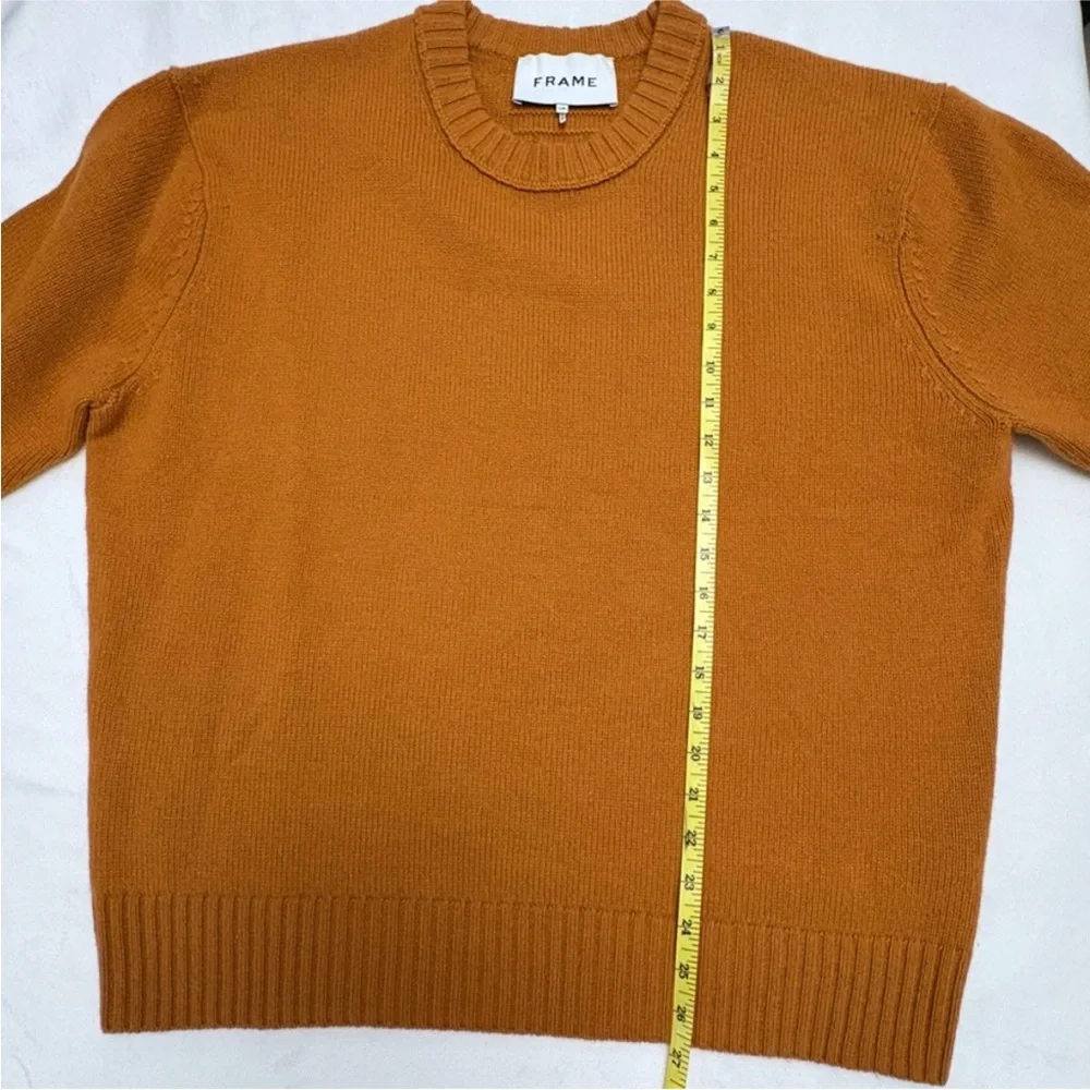 Frame Denim Men's Cashmere Crewneck Sweater in Mustard Size L